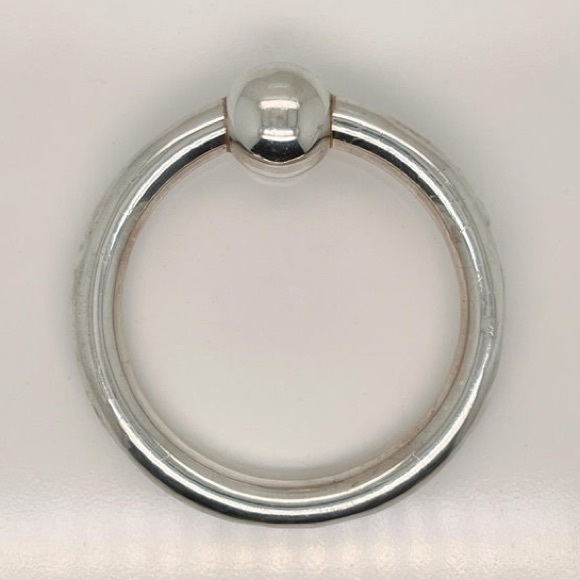 Authentic Rare Antique Tiffany & Co. 925 Sterling Silver Teething Ring & Rattle - Picture 2 of 8